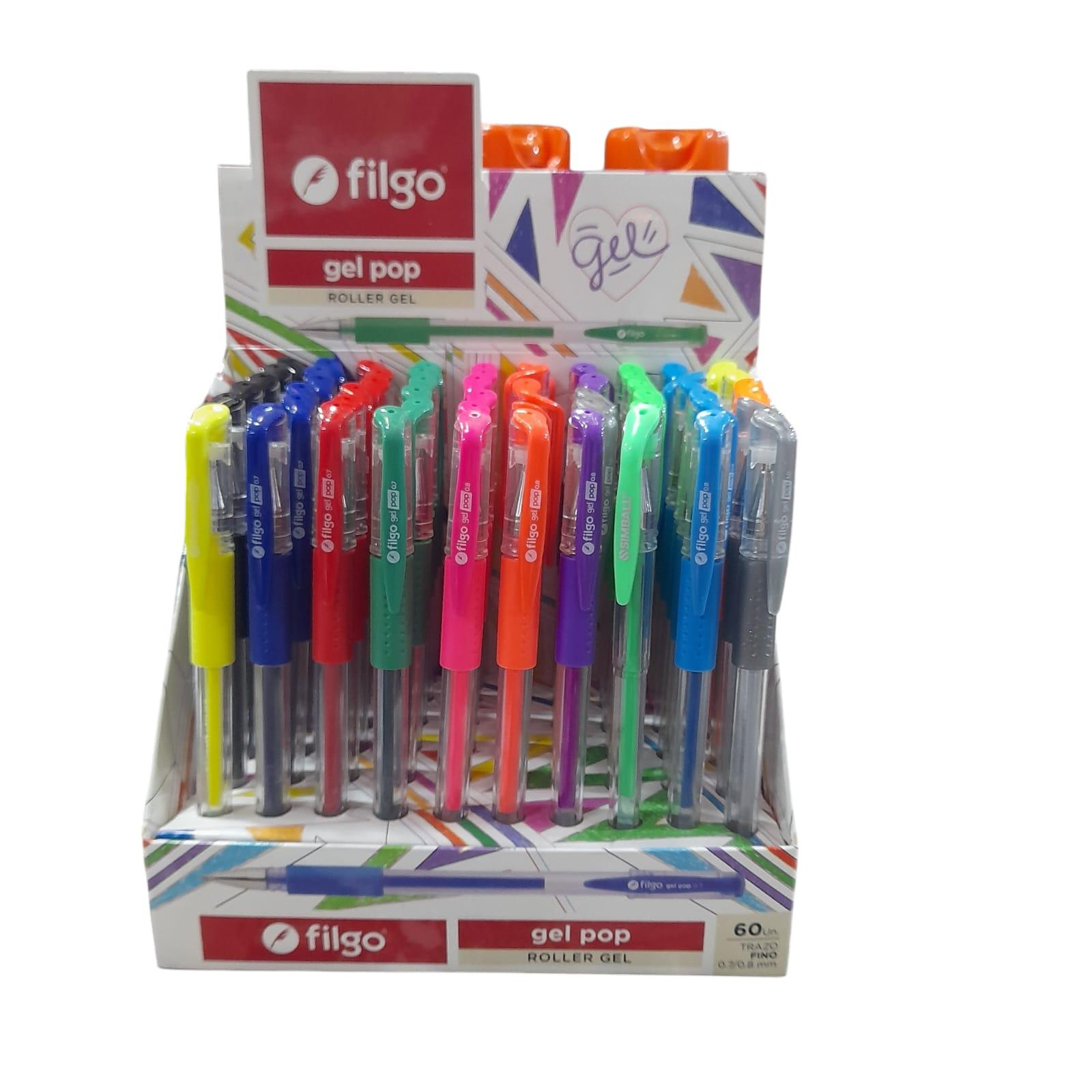 BIROMES TINTA GEL FLUO X UNIDAD FILGO