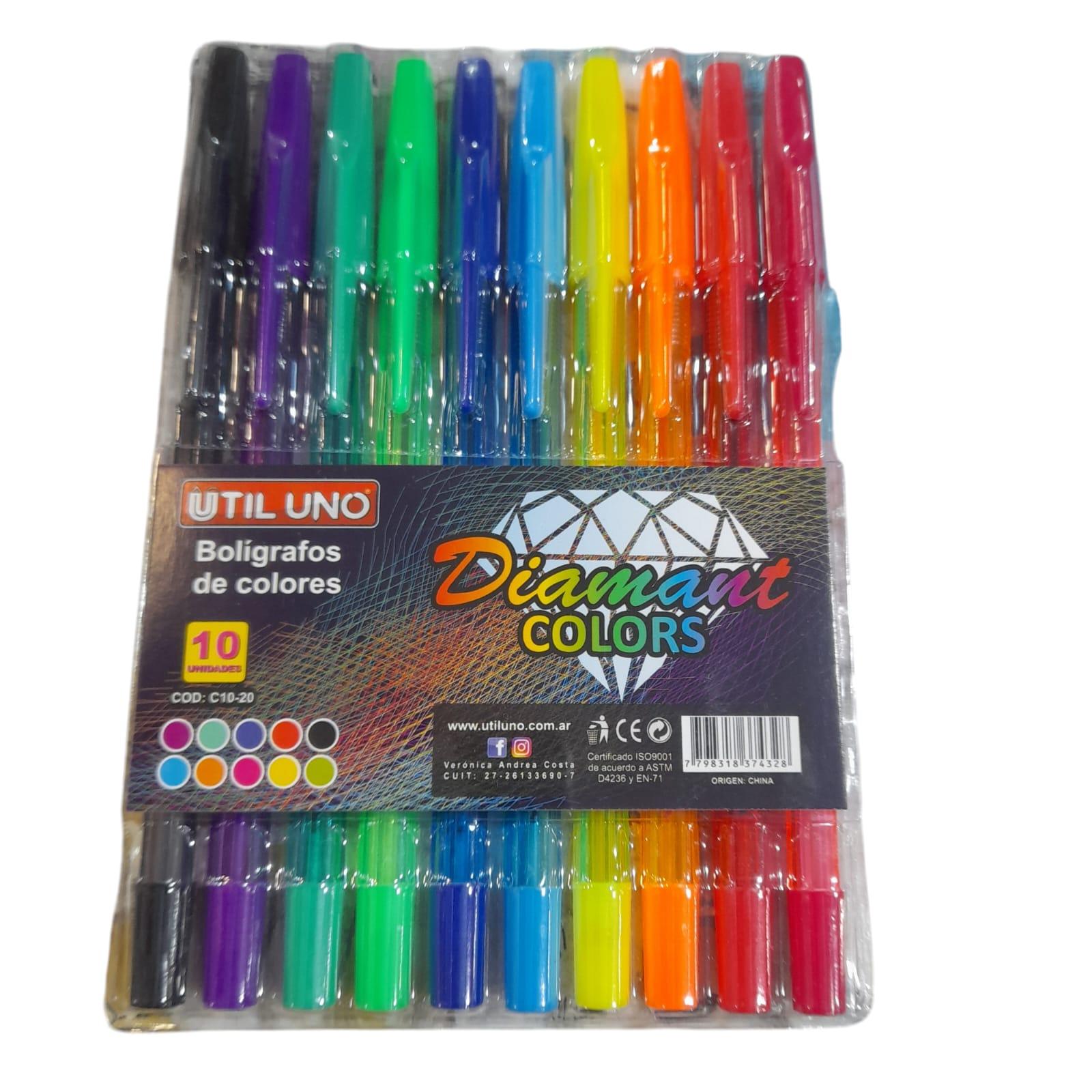 BIROMES X 10 UNIDADES COLORES SURTIDOS