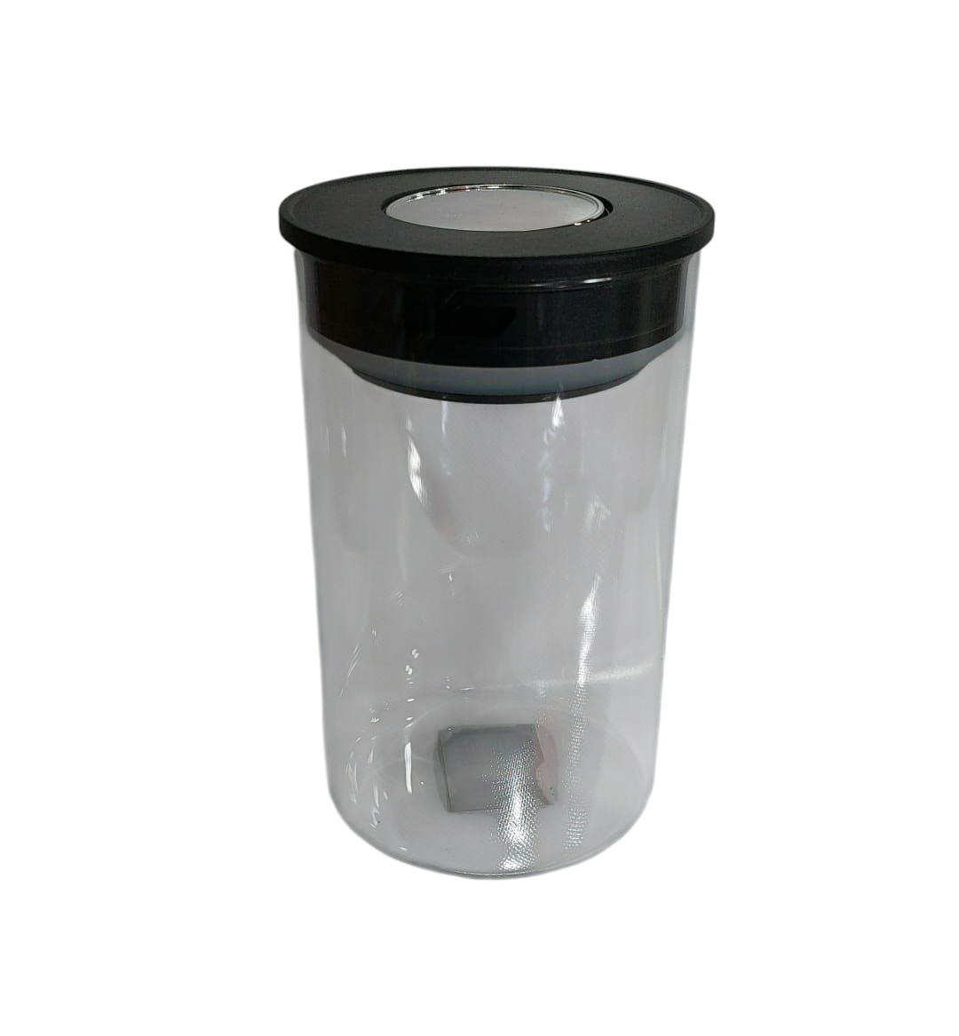 FRASCO VIDRIO ALTO CON TAPA 16CM