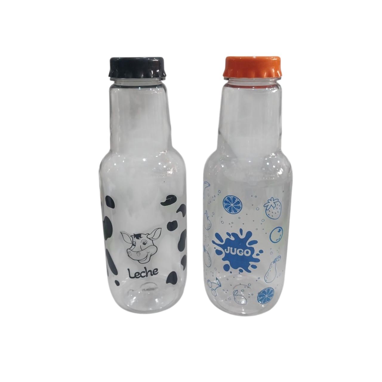 BOTELLA PLASTICA ESTAMPADA 1LTS